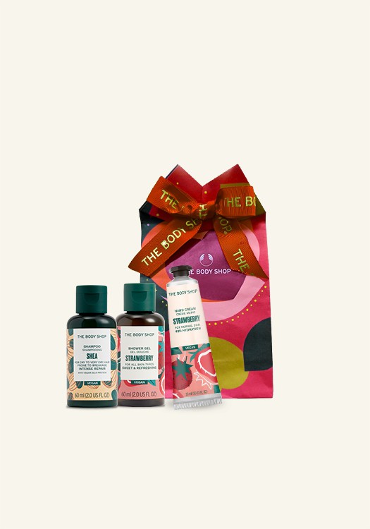 XMAS GIFT 6: ONE SHOWER GEL 60ML + ONE HAND CREAM 30ML + ONE SHAMPOO 60ML WITH BIG GIFT BAG 					