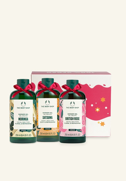 XMAS GIFT 2: ONE SHOWER GEL 250ML + ONE LARGE BATH LILY WITH  BOX 1 LIMITED COLOUR GIFT BOX