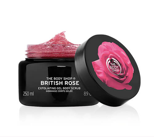 British Rose Exfoliating Gel Body Scrub
